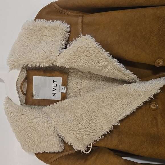 NVLT SHEARLIN FAUX LEATHER JACKET IN SMALL - Picture 3 of 8
